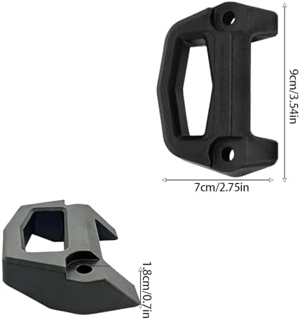 2Pcs Luggage Rack Base Kit Compatible with Ski-Doo LinQ System Accessory 860201806 Bases and Hardware Luggage Rack Kits 860201806 Black Supports for Snowmobiles. - 1