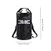 Menolana Dry Bag Sturdy Comfortable IPX6 Waterproof Large Capacity Backpack Storage Bag for Swimming Travel Boating Camping, Black