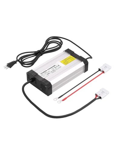 LiFePO4 Battery Charger 12V 20A, AC-DC Smart Lithium Battery Charger for 12.8V LiFePO4 Lithium Batteries, 20A Fast Charging for Solar, Marine, RV, Trolling Motor Batteries