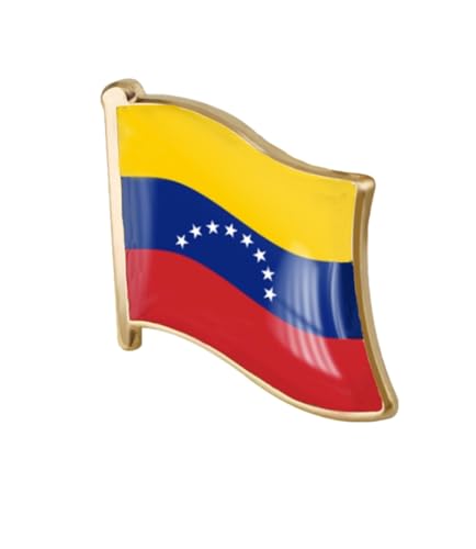 Image of vmcoatdu 1inch Country Flag Pin Badge International Travel Brooch Metal Alloy Souvenir Pin