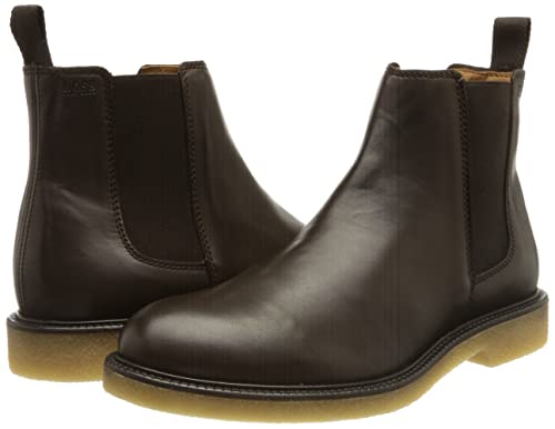 BOSS Tunley_cheb_lt, Stivali Chelsea Uomo, Marrone...