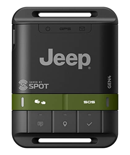 Free Shipping Offer Spot Gen4 Satellite GPS Messenger Jeep Edition | Handheld Portable GPS Messenger for Hiking, Camping, Cars, Kids, Outdoor Activities, Globalstar Satellite Network Coverage | Subscription Applicable