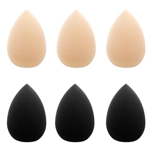 WLLHYF Mini éponges à maquillage - Lot de 6 - Douces et compactes - Application visage et corps - Utilisation sèche ou humide - Pour fond de teint, poudre et correcteur