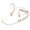 XGWTH Foldable Headset Microphone Condenser Omnidirectional Double Over Ear Earset Headworn Mic Compatible with Sennheiser Wireless System Bodypack Transmitter with 1.2m Cable 3.5mm Female Screw Plug #5