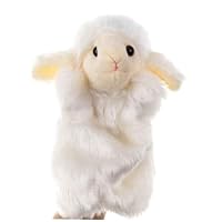 TOYANDONA Sheep Hand Doll Plush Stuffed Toy Interactive Baby Pacifying Toy Early Learning Storytelling Tool Soft Animal Glove Puppet for Infant Playtime Random Color