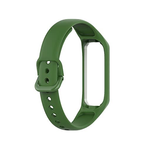 Fovtyline New Silicon Watch Band Strap For Samsung Galaxy Fit E SM-R375 (Olive Green) (B09RMVX3LC) Amazon Price History, Amazon Price Tracker