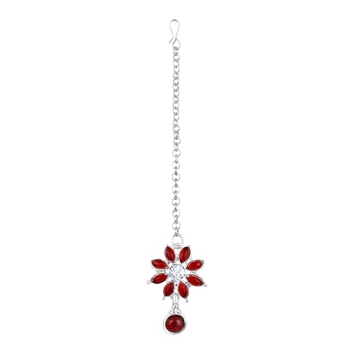 Image of Atasi International Diamond Necklace Jewellery Set for Women with Earrings and Maang Tikka for Wedding, Party, Engagements & Festivals