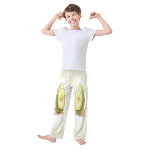 Boys' Pants Avocado Green Fruit Long Bottoms Jogger Pants Elastic Waist Trousers with Pockets S-XL2