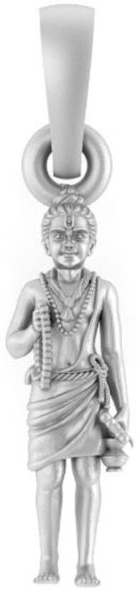 Pendentif Swaminarayan en argent spirituel au quotidien un bijou unisexe discret