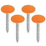 Low Profile Survey Stakes for Property Line Markers, Orange Utility Line Markers - 4 Pack