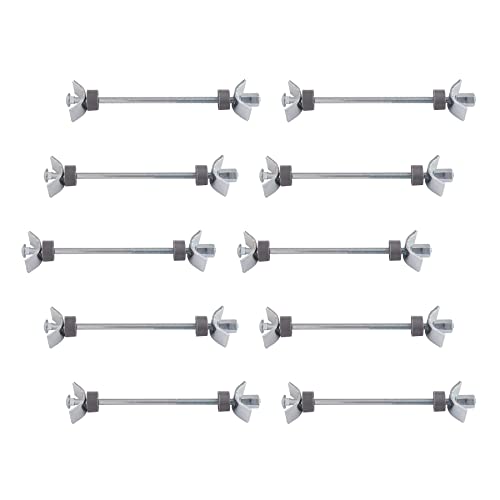 GEFONG Worktop Connecting Bolts Length M6x150mm Galvanized Steel Kitchen Furniture Connecting Screws for Jointing Clamping and Fixing 10 Pieces