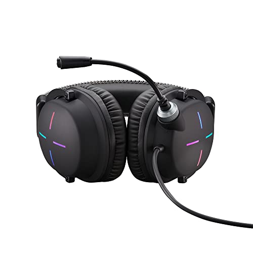 Acer Nitro Gaming Headset II: driver da 50 mm, microfono omnidirezionale retrattile con cancellazione del rumore con controlli su cavo, design over-ear con luci RGB - Cuffia gaming - Immagine 4