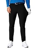 JMIERR Stretch Golfhose Herren Lang Golf Pants mit 5 Taschen Fall Freizeithose Slim Fit Chino Hose 2023 Business Trousers Schwarz M