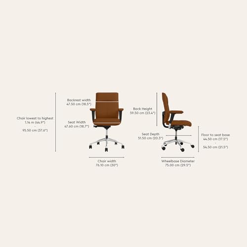Image of Interio by Godrej La Sede High Back Leather Executive Chair