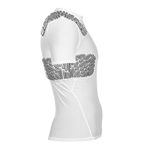 Integrated Rib and Shoulder Combo Protection Youth Short Sleeve Shirt Football Compression T2