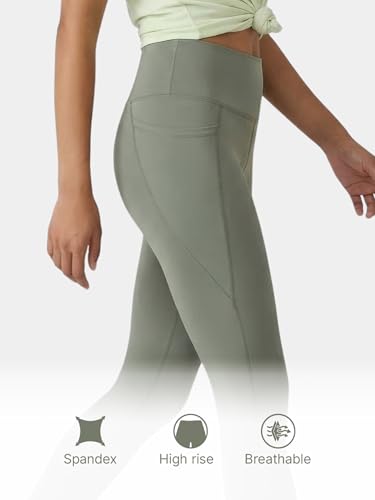Image of Enamor High Rise 7 /8th Length Adjustable Drawstring Workout Leggings for Women - Hugged Fit, Quick Dry, Antimicrobial - A605