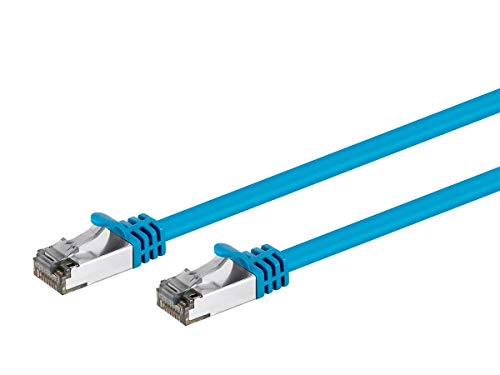 Monoprice Cat8 26Awg S/Feetp Ethernet Network Cable - 3 Feet - Blue | 2Ghz, 40Gbps, 3Db Headroom, Pure Bare Copper, Pvc - Entegrade Series #TOP1