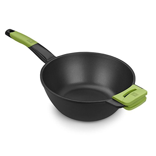 BRA-Prior-Wok-con-mango-Aluminio-Fundido-con-Antiadherente-Teflon-Classic-Negro-Diametro-superior-24-cm-Diametro-base-132-cm