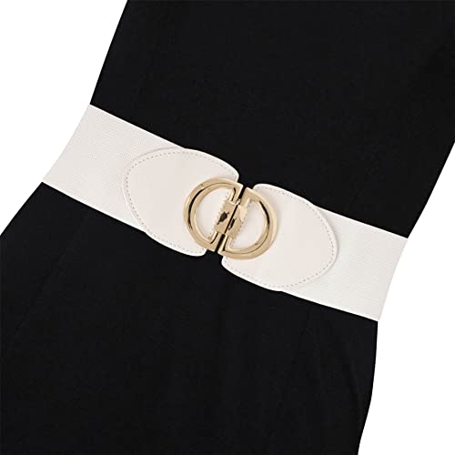 Ro Rox Maria Elasticated Nurse Belt Stretch Wide 50's Retro Vintage Waist Cincher2