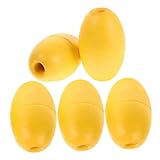 TOYMYTOY 5個 皮划艇用浮きブイ オーバル形状 軽量ポータブル係留ブイ カヤックボート兼用 多目的ダイビング浮球 船釣り 水辺アウトドア対応