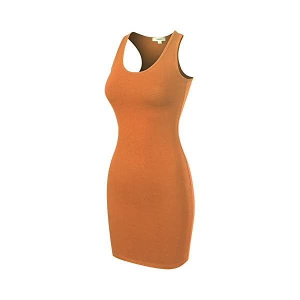 MixMatchy Women's Summer Casual Basic Bodycon Scoop Neck Tank Mini Dress - Image 7