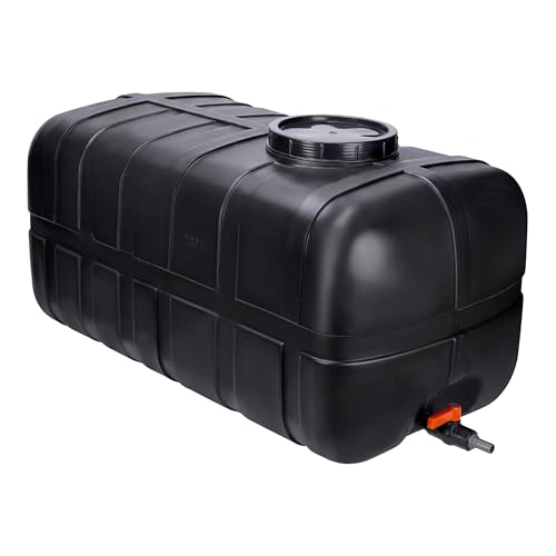 Garronda Depósito de Agua 280 litros con Tapa y Grifo – Tanque de Agua Potable de Plástico para Almacenamiento Doméstico, Industrial y como Bidon Agua para Camper GD-0098