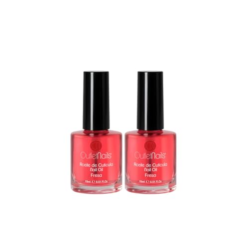 2 x Aceites de cutícula - Fresa 15ml / Ideal para uñas/Manicura Francesa/Nail Oil
