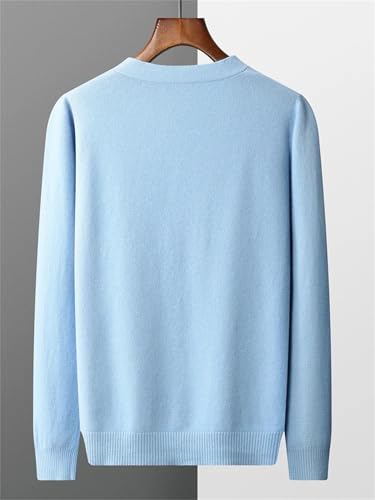 Men's V-Neck Wool Cardigan Sweater Winter Long Sleeve Button Down Basic All-Match Knitted Sweater2