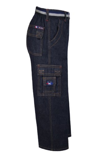 Baby Boys Toddler Teen Denim 8 Pockets Jeans Pants Bottom Belt 6-14 Yrs4