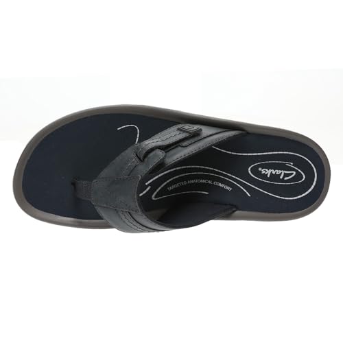Clarks Clarks Collection Men's Wesley Sun Sandal, Navy Leather, 7 M US