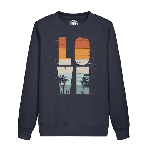 Sweatshirt enfant love vintage vacances plage style surf années 70