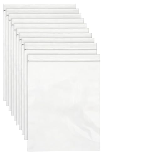 Plus tard 10 Pack Oven Rack Cleaning Bags 27.5 x 19.6 Heavy Duty No Scrub Oven Rack Cleaning Bag Reusable Leakproof Soaking PE Bags for Removable Metal Rack BBQ Grills Grill Grate