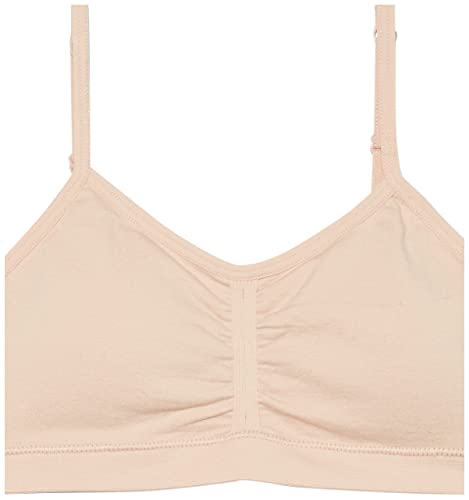 MaidenformGirlsSeamless Ruched Crop BraNude/BlackSmall4