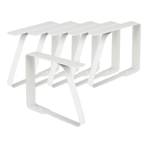 Trpoey 6 Pinces à Nappe en Acier Inoxydable Grand Format, 8 x 7 cm, Pinces à Nappe pour Tables Épaisses de 0 à 7 cm, pour Table de Jardin, Restaurant, Salle à Manger, Fêtes, Mariages