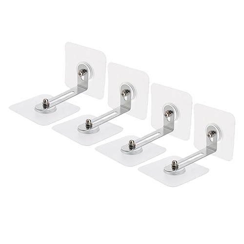 DOITOOL Sturdy Wall Anchors for Furniture 4pcs Adhesive Anchors Anti-tip Kit No Drill Mounting
