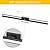 Ralbay 40inch Modern LED Black Vanity Lights Modern Led Black Bathroom Vanity Lighting Fixtures Over Mirror (White Light 6000K)