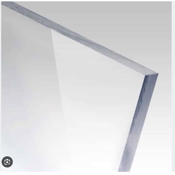 Polycarbonate Clear Plastic Sheet Glass Replacement Transparent. Weather, UV and Impact Resistant. Thermoforming, DIY and Arts. Nominal Cuts -+ .125" tolerances (Clear, 1/16" x 24" x 48")