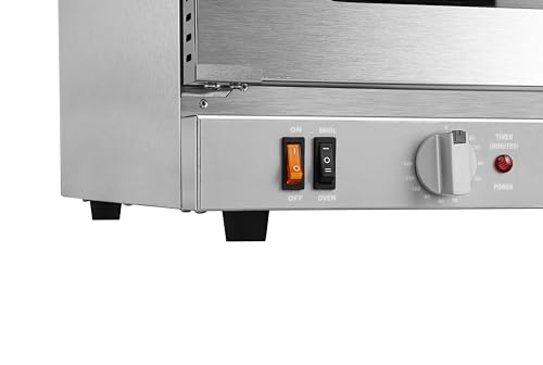 Image of KoolMore 23 in. Commercial Countertop Convection Oven for Half-Size Pans with 4 Racks 2800W of Power and Steam Injection, 240V in Stainless-Steel, ETL Listed for Safety and Sanitation (KM-CTCO-23STI)