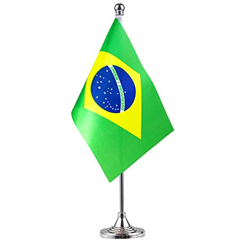 Brazil Brazilian Flag Table Desk Flags,Office Flag,International World Country Flags Banners,Festival Events Celebration,Office Desk Home Decoration