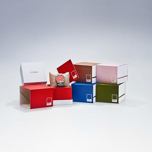 Citizen Stainless Steel Men Automatic Gents Analog Watch Pantone Warm Sand Dial - Nj0158-89Y, Silver Band - Image 5