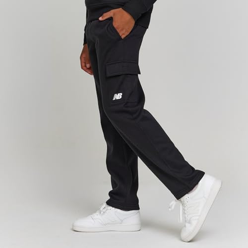 New Balance Boys and Toddlers’ 2 Piece Set – Soft Fleece Crewneck Pullover Sweatshirt Cargo Sweatpants Sweatsuit (2T-12) 5