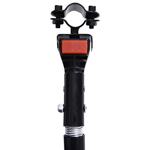HOMCOM Fahrradanhänger Klappbar Lastenanhänger mit Kupplung, Kuppler & Reflektoren Transportwagen bis 40 kg belastbar, Transportanhänger Anhänger für Camping, Einkaufen, Umzug 155 x 71,5 x 77 cm