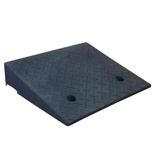 Rampa de goma portátil para acceso alto 14 cm