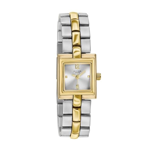 Image of Sonata Poze 8 Quartz Analog with Silver Dial IPG+IPS Alloy Strap Watch for Women - SP80171BM01W