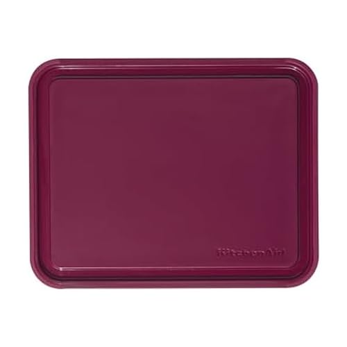 Comparison: Best Cutting Board Health Wise 8 KitchenAid Classic Plastic Cutting Board with Perimeter Trench and Non Slip Edges, Dishwasher Safe, 8 x 10 inch, Beetroot