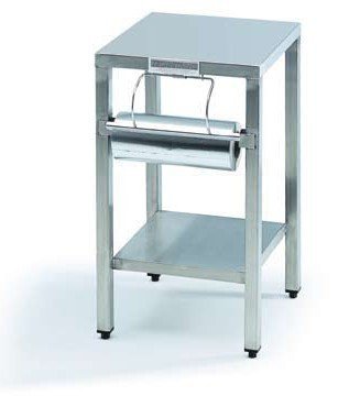TABLE TS - table + dérouleur inox pour thermosoudeuse papier