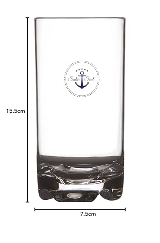 Marine Business Sailor Soul Beverage Glass With Elegant Design, Multi-color - Image 3