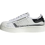 adidas Damen Originals Superstar Bold Leder Sneaker Weiß/Klar/Schwarz 39 1/3