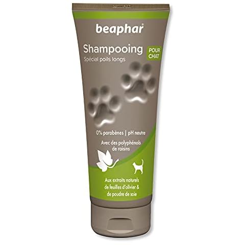 Beaphar Champú para Gatos de Pelo Largo con Extractos de Hoja de Olivo y Polvo de Seda Cover
