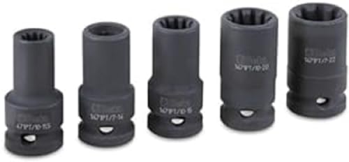 KIT BUSSOLE PER PINZE FRENO: set progettato per lo smontaggio e serraggio dei dadi delle pinze freno in ambito autoriparazione e manutenzione tecnica